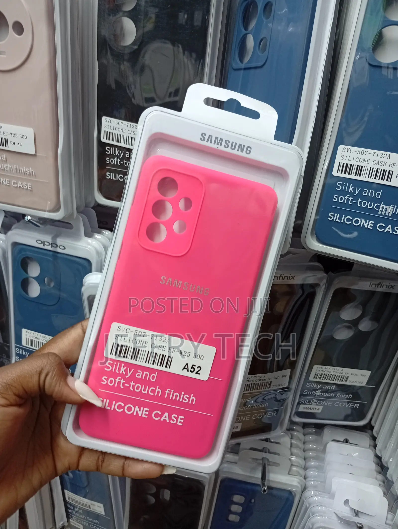 Galaxy A52 Vibrant Hot Pink Smooth Silicone Cover