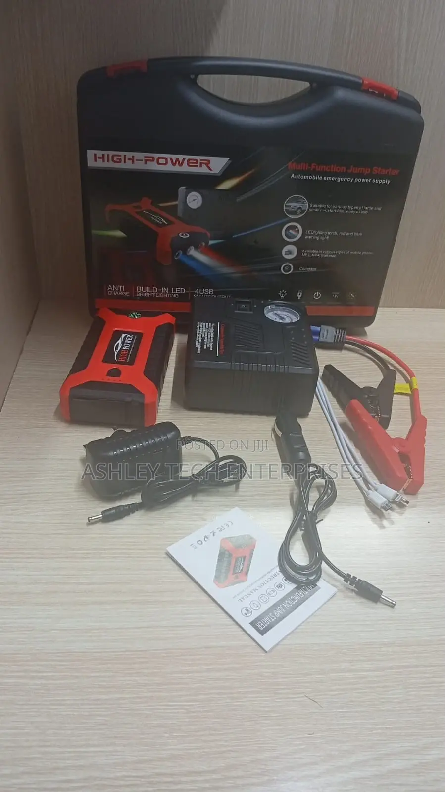 Portable Emergency Vehicle Jump Starter