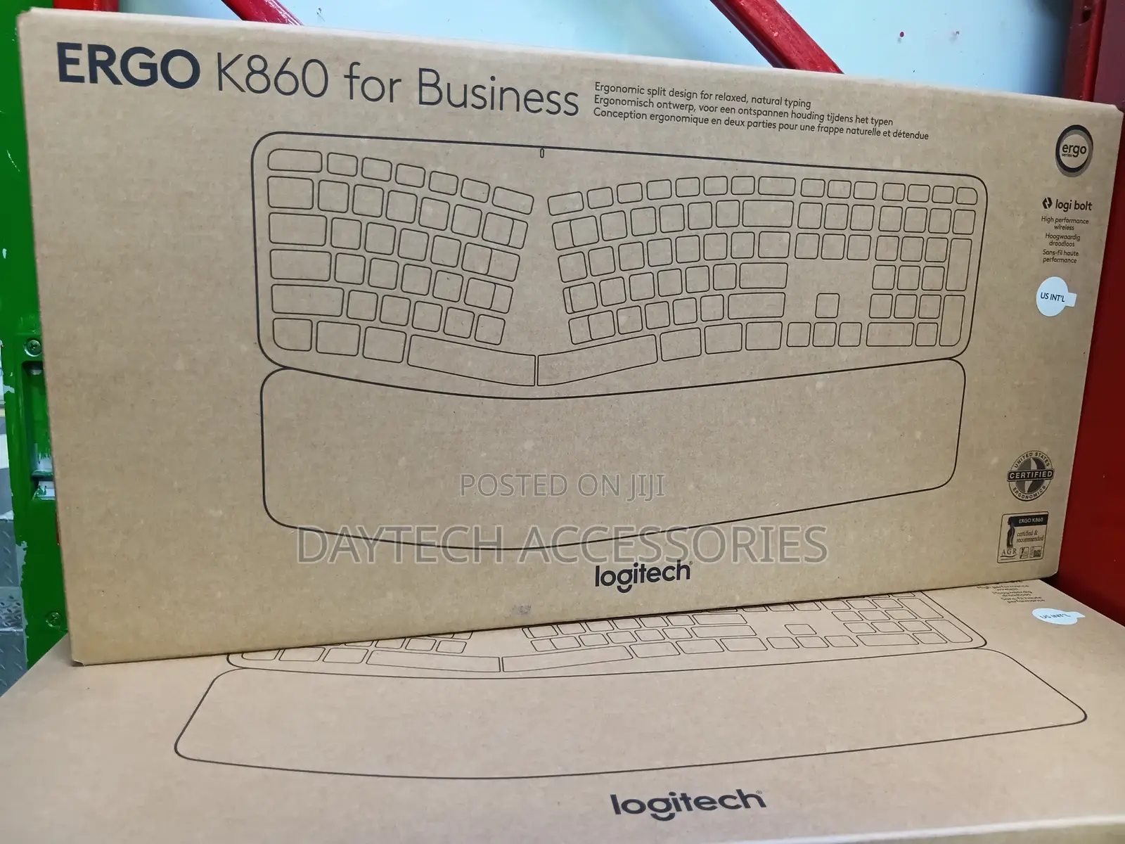 Logitech Ergo Wireless Split Keyboard - Black