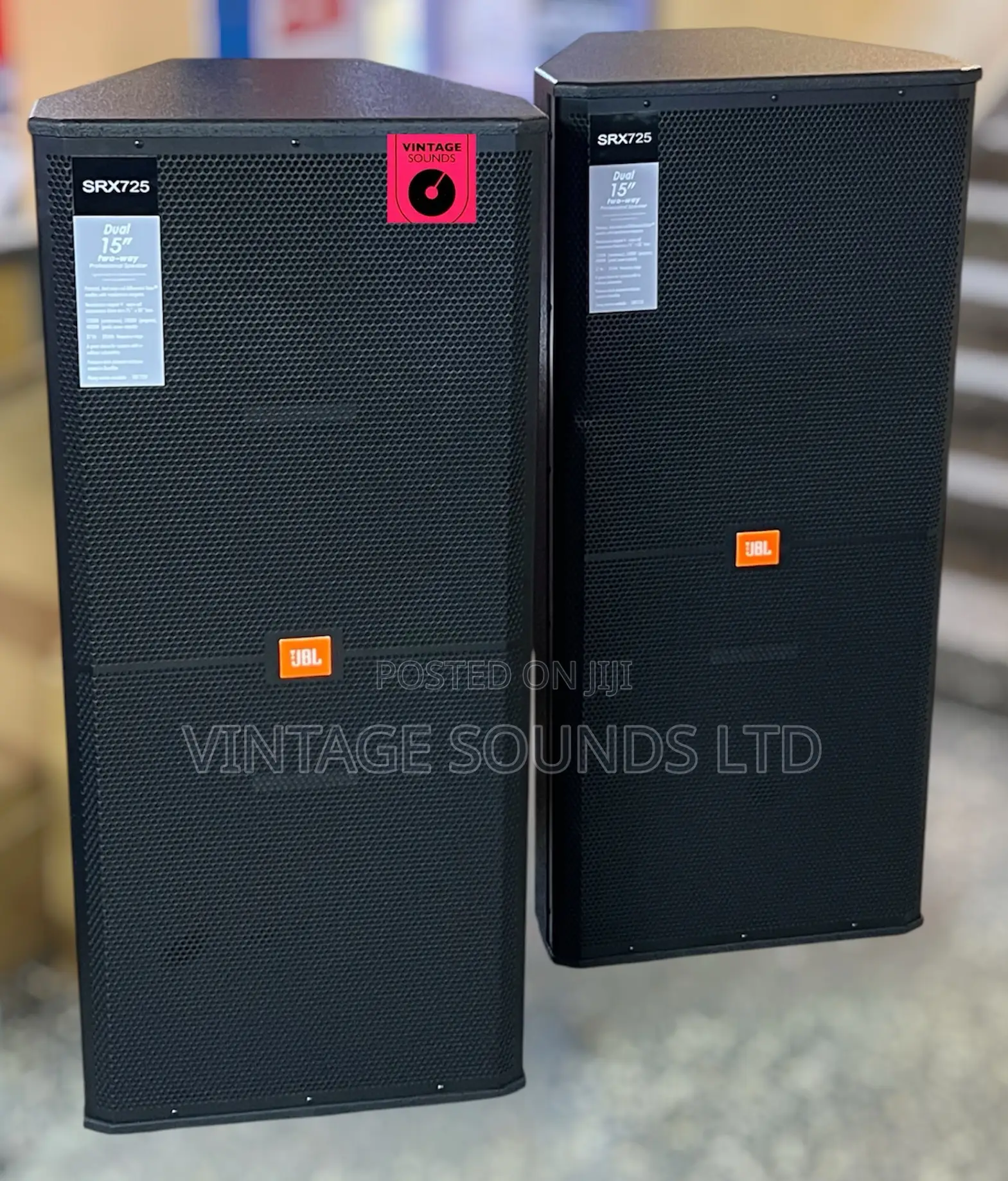 JBL Srx725: High-Power 4800w Dual 15" Professional Loudspeaker 1pc .