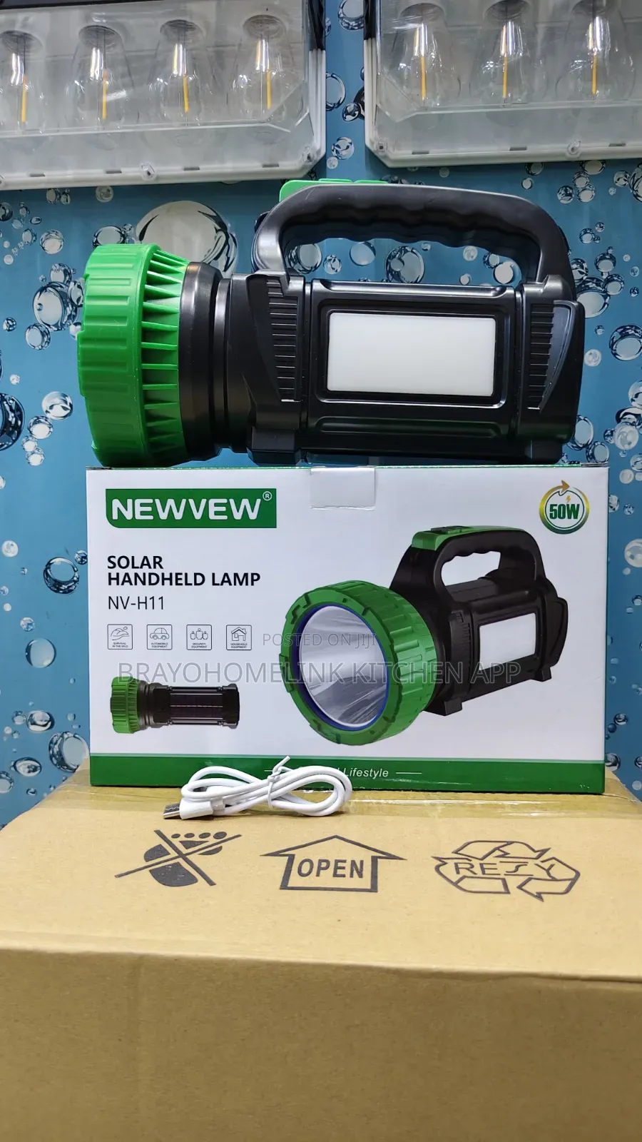 50watts Solar Handheld Torch
