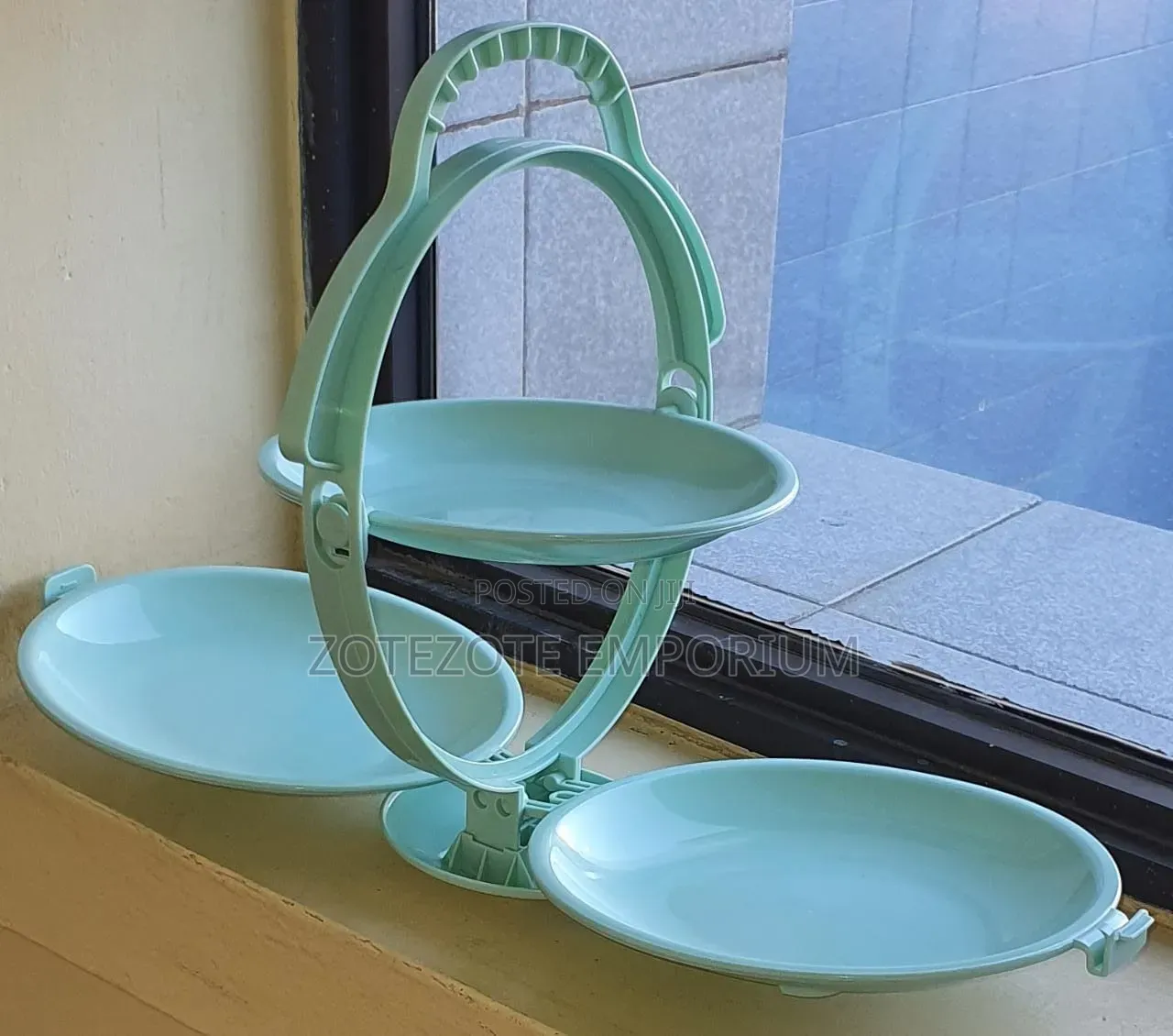 Folding 3 Layer Plate Fruit Rack