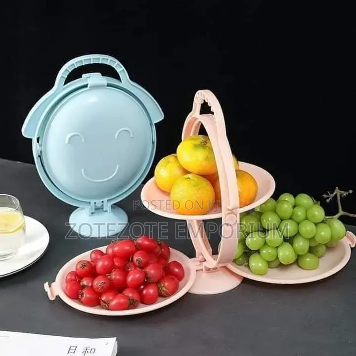 Folding 3 Layer Plate Fruit Rack