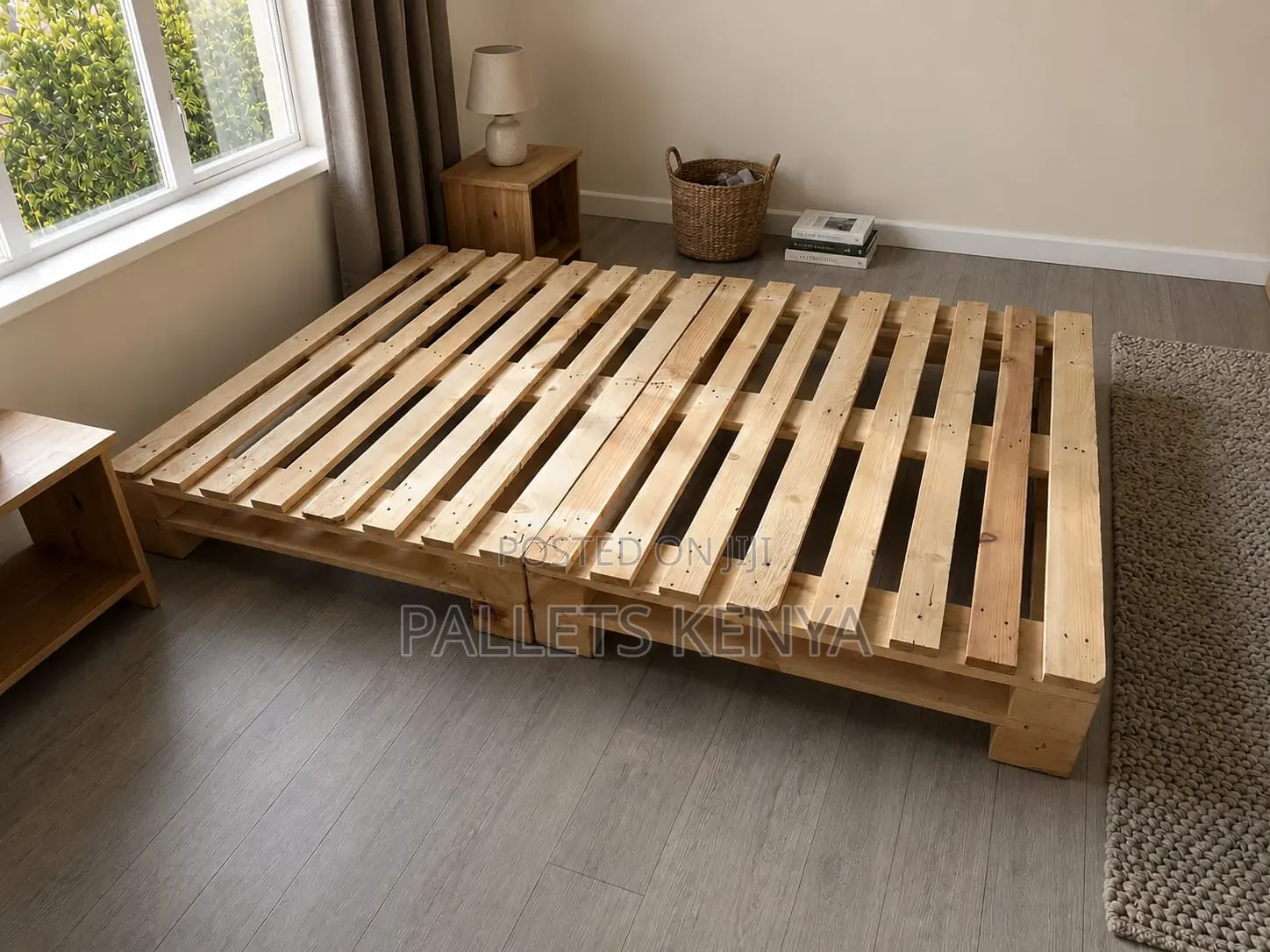 4×6 Pallet Bed – Strong Modern Wooden Bed Frame