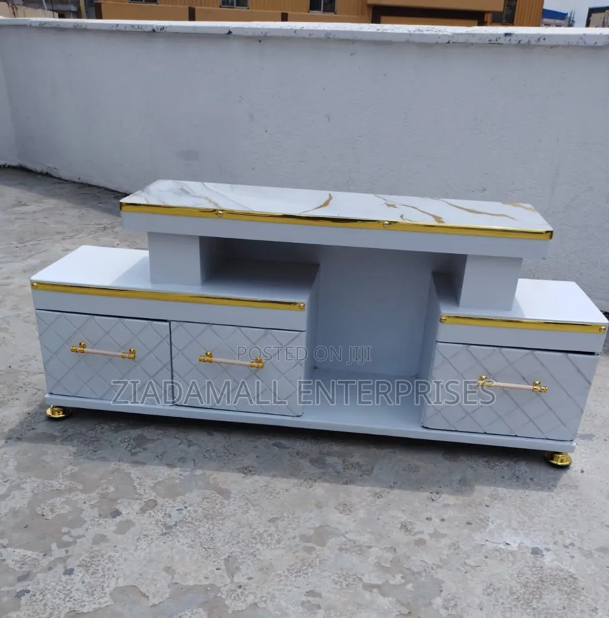 Tv Stand Marble Top With Lights Grand Luxe Executive Tv Stand