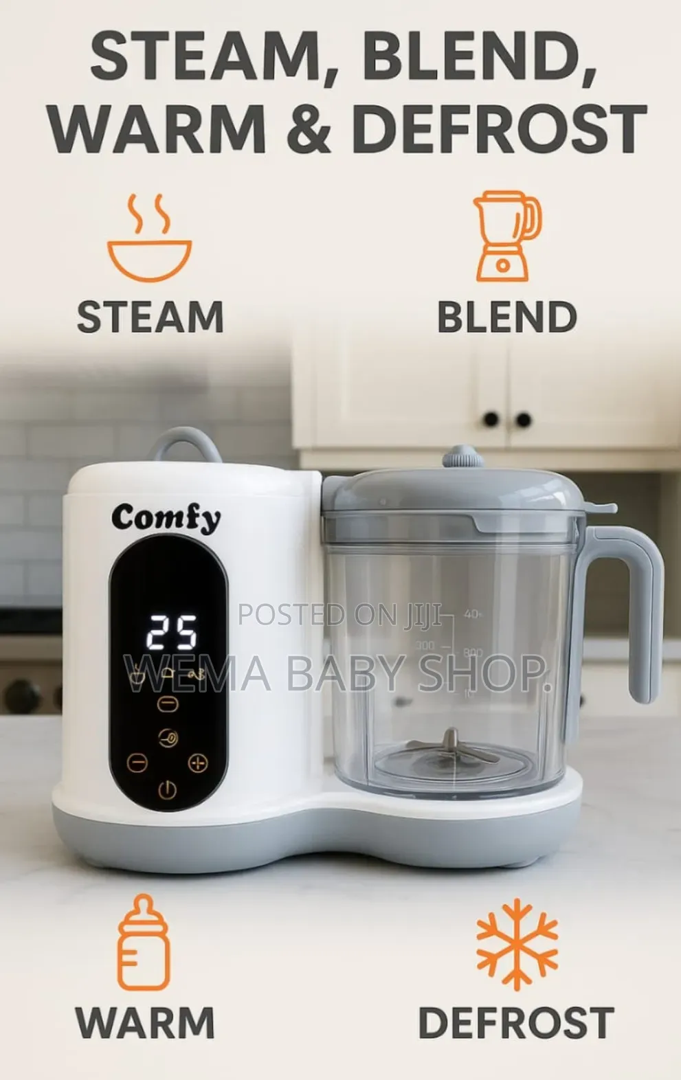 Comfy 4-in-1 Baby Food Processor and Blender