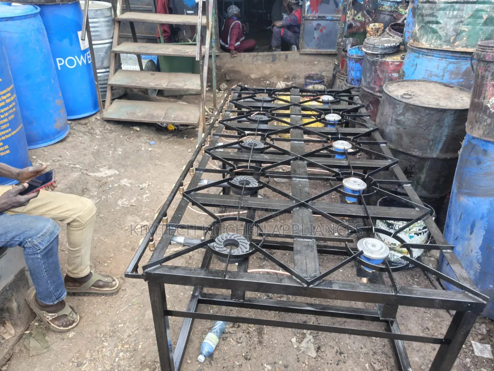 Mild Steel Ten Burner Cooker