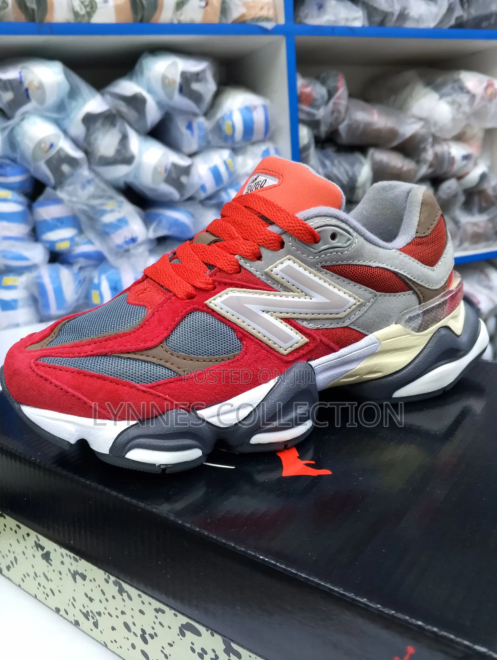 New Balance 9060 Red ★ Premium Retro Streetwear Sneakers