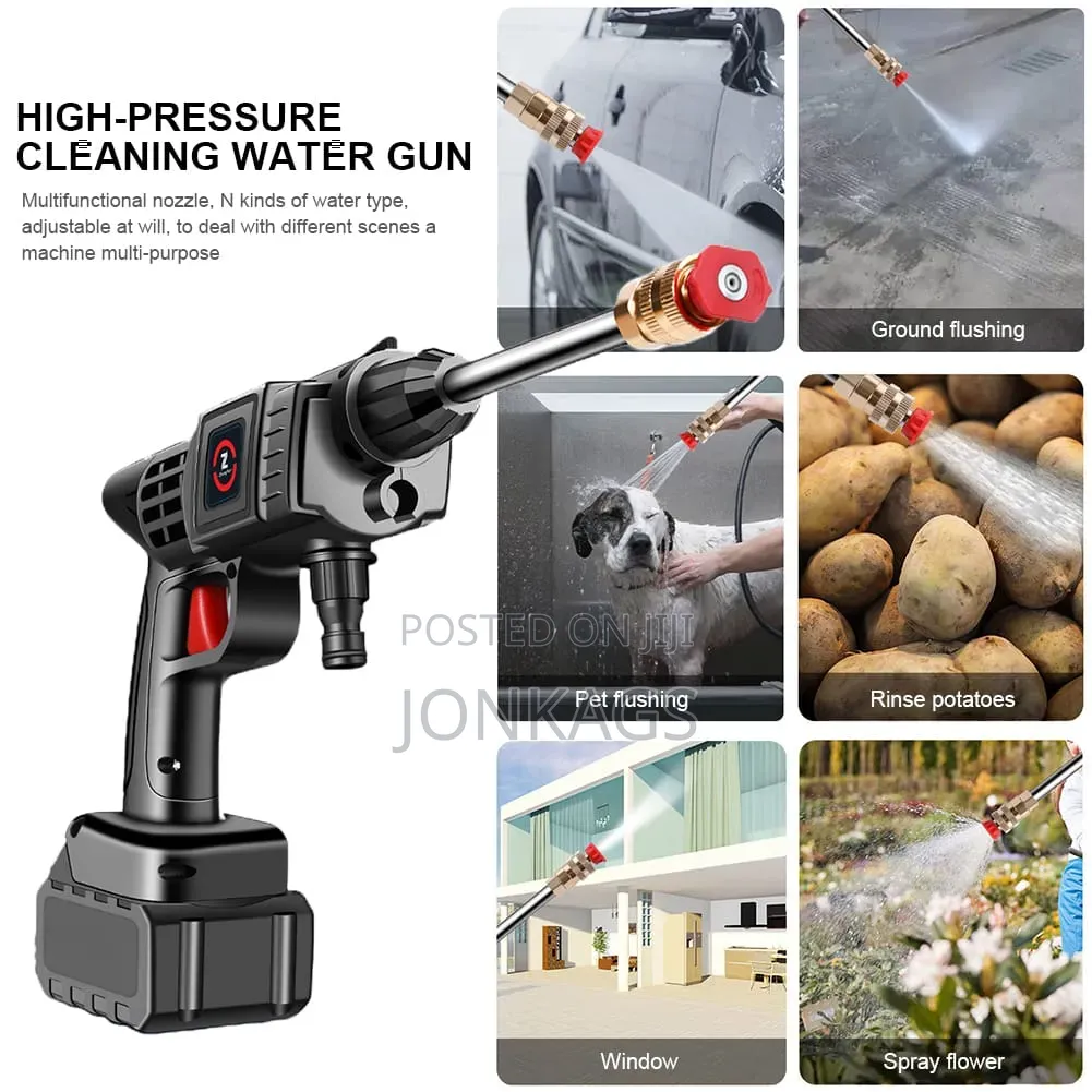 Portable Wireless Multifunctional High Pressure Car Washer Pumb 96v