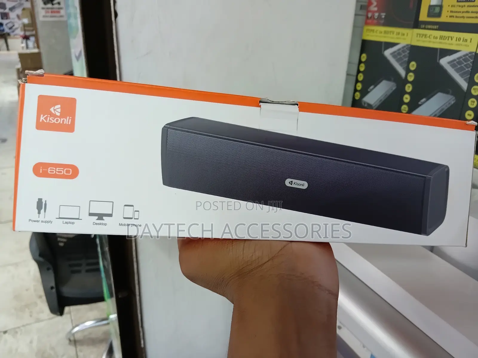 Kisonli I-650 Wired Usb Computer Soundbar Speaker.