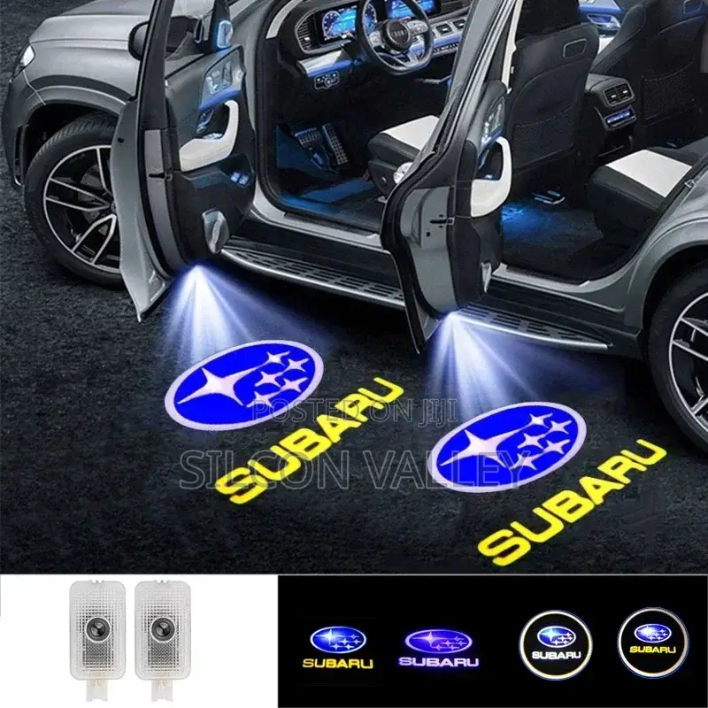 Car Door Welcome Lights Led Projector Lamps Decoration for Subaru