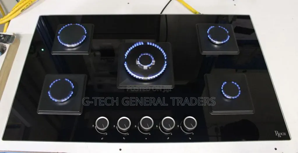 Roch 5burner Infared Tampered Glass Inbuilt Gas Cooker