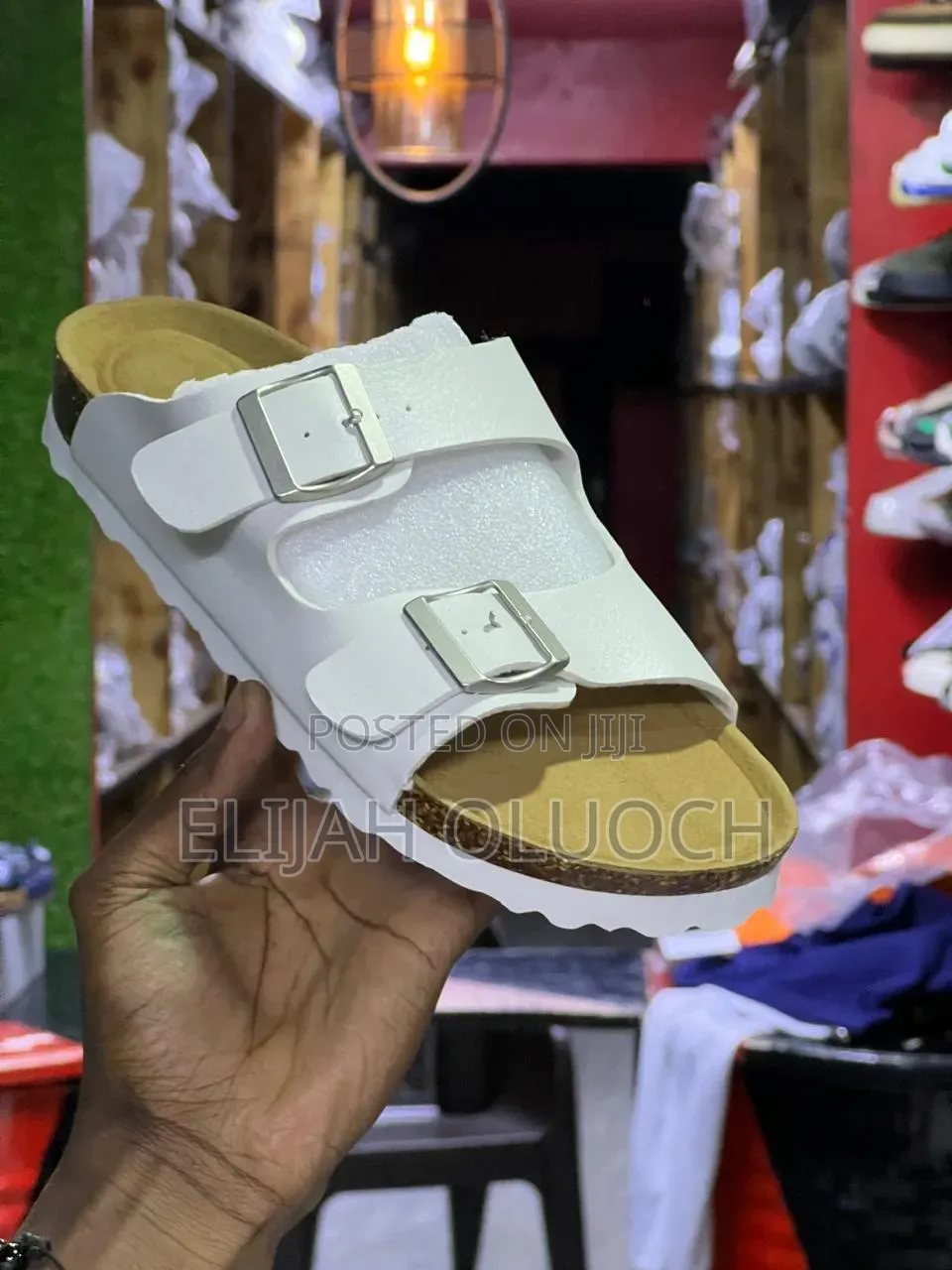 Buckle Cork Sandals “White”
Sizes :38-45