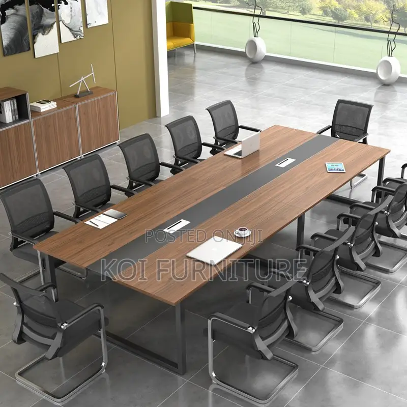 Office Table : Nevo45 2.4-Meter Modern Boardroom Office Table