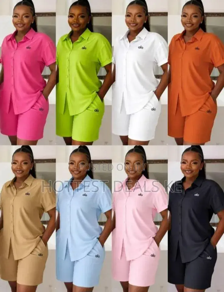 Colorful Two-Piece Short Suits
