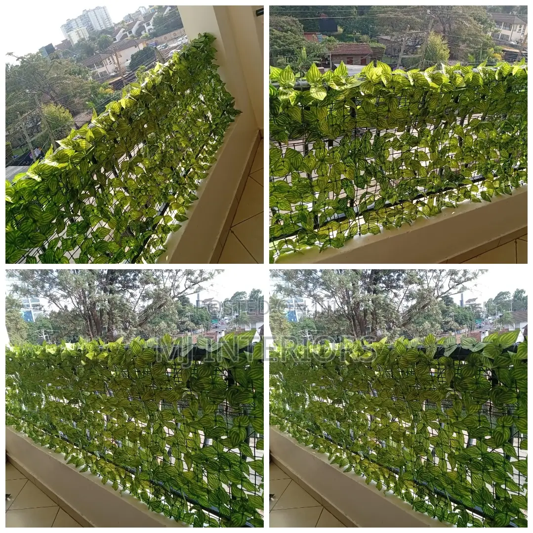 Watermelon Artificial Green Privacy Hedge – Stylish Fence Decoration