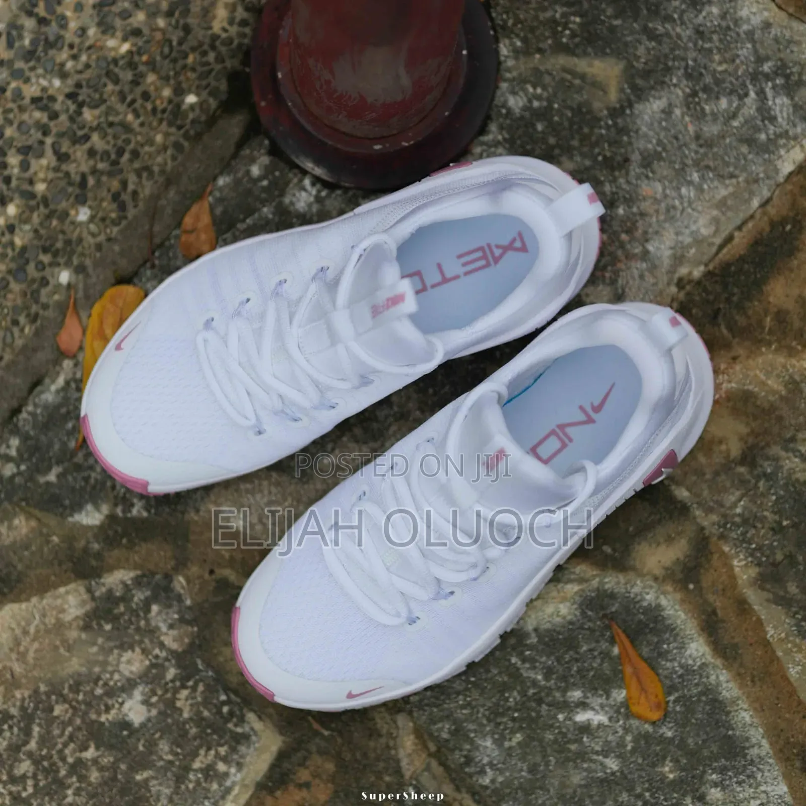White/Pink Nike Air Metcon 6 for Ladies