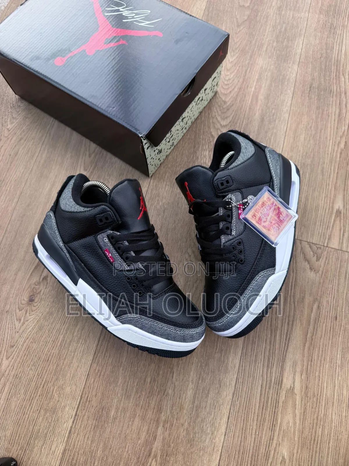 Levi’S  Jordan 3 Retro
“ Black Denim ”
 
 Sizes: 38-45