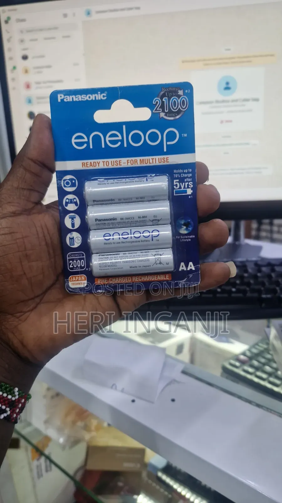 Eneloop Aa Battery 4 Pack [White]
