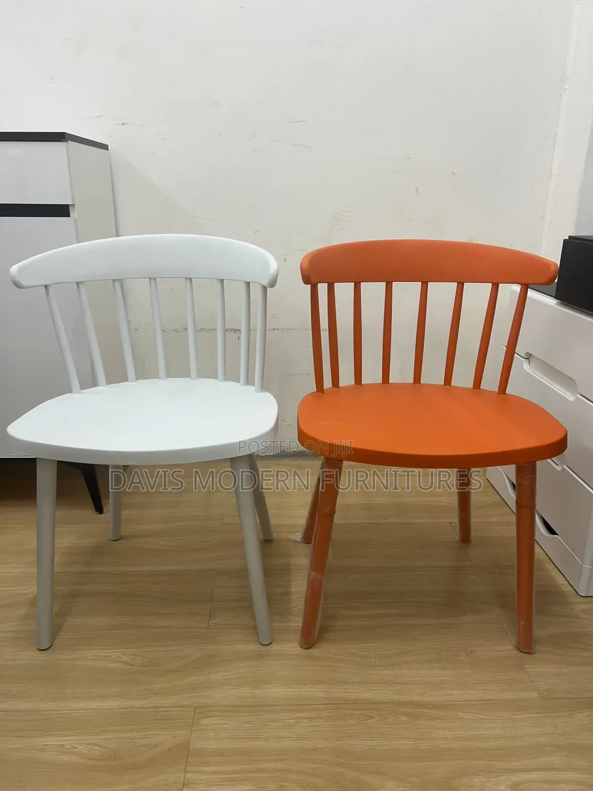 Two Modern Windsor-Style Dinning Chair