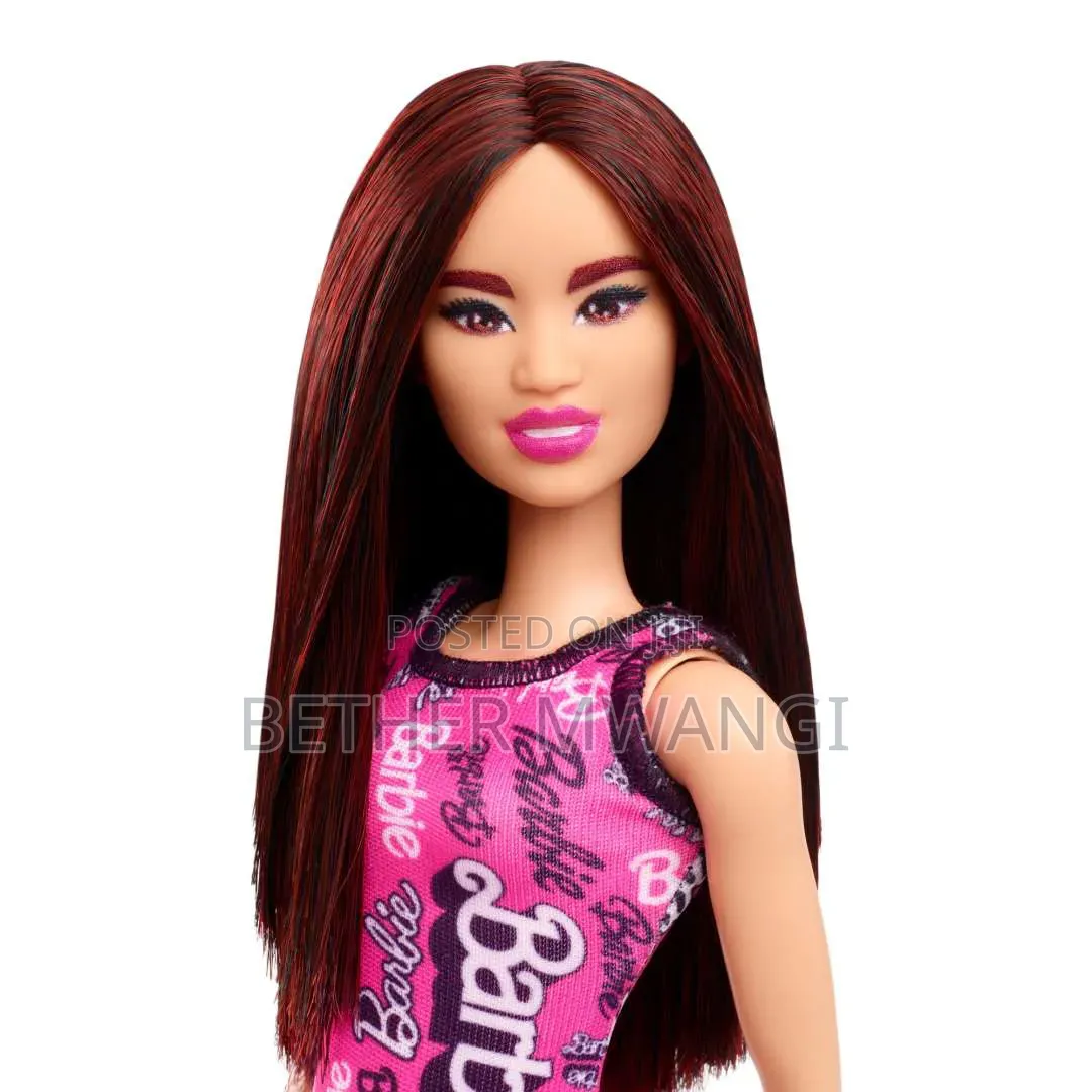 Original Barbie Fashion Doll With Dark Burgundy Hair