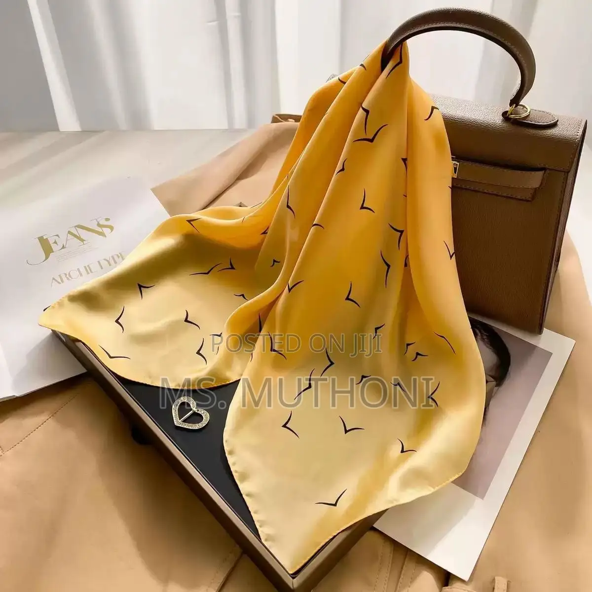 Lady / Gents Fashion Flower Kerchief Scarf