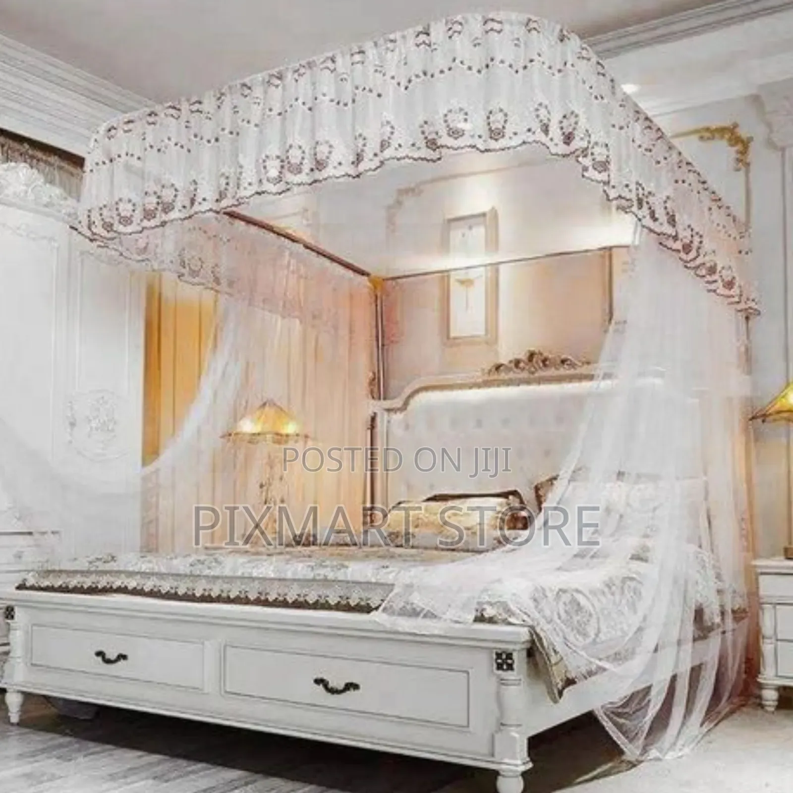 Comfortable 5x6 Mosquito Net With Metal 2 Stands