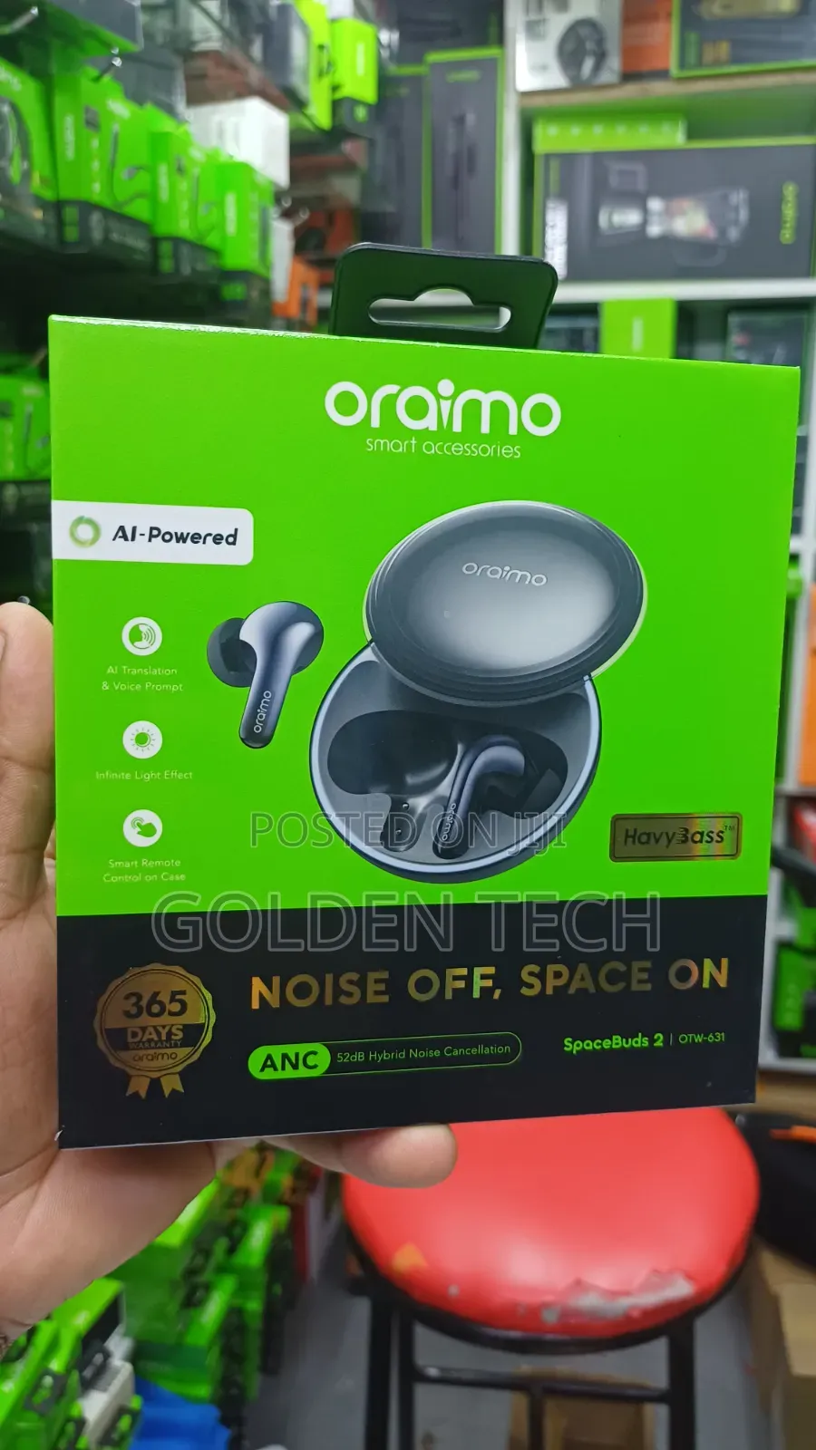 Oraimo Spacebuds 2 Ai Smart 45hrs Playtime True Wireless Earbuds