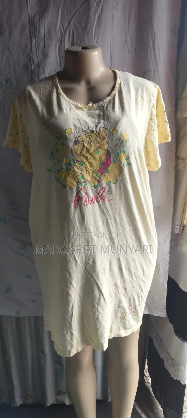 Short Yellow Sleeping T-Shirts