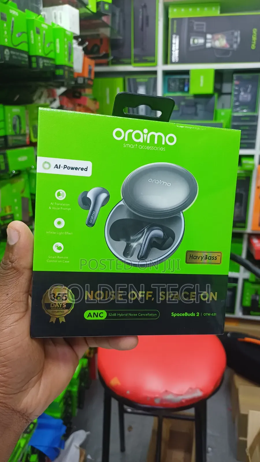 Oraimo Spacebuds 2 52db Anc Deep Bass Earbuds