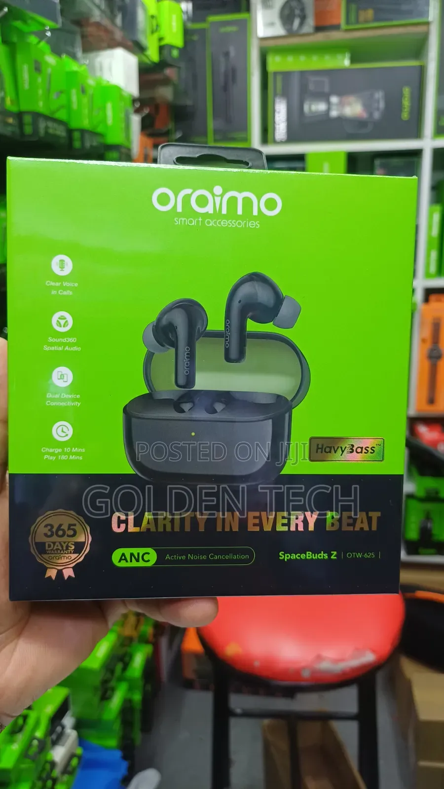 Oraimo Spacebuds Z Anc True Heavy Bass Earbuds With Spatial Audio