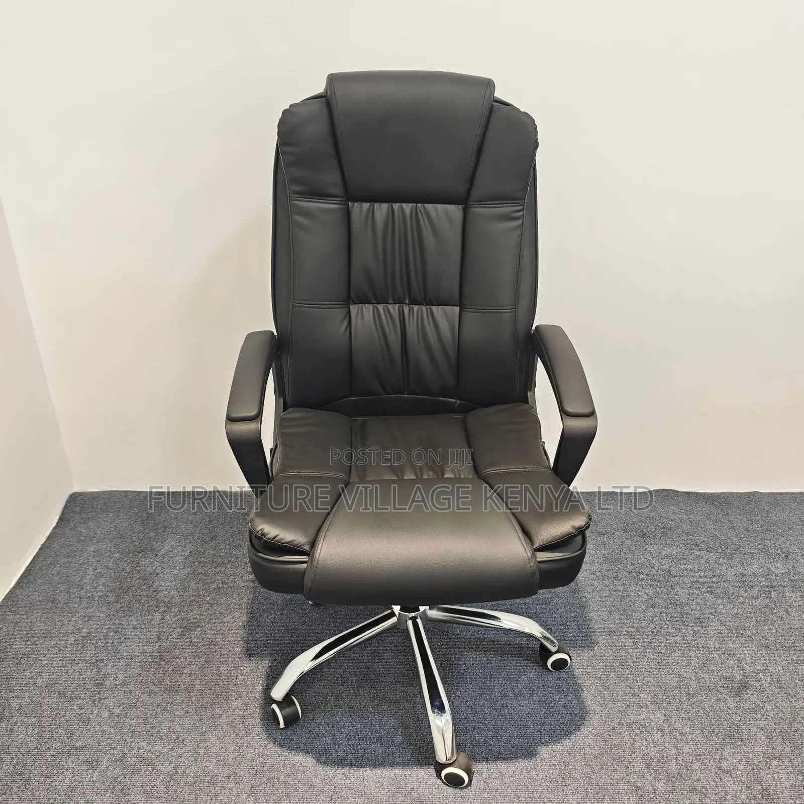 Swivel Leather Arm Executive High Back Chair