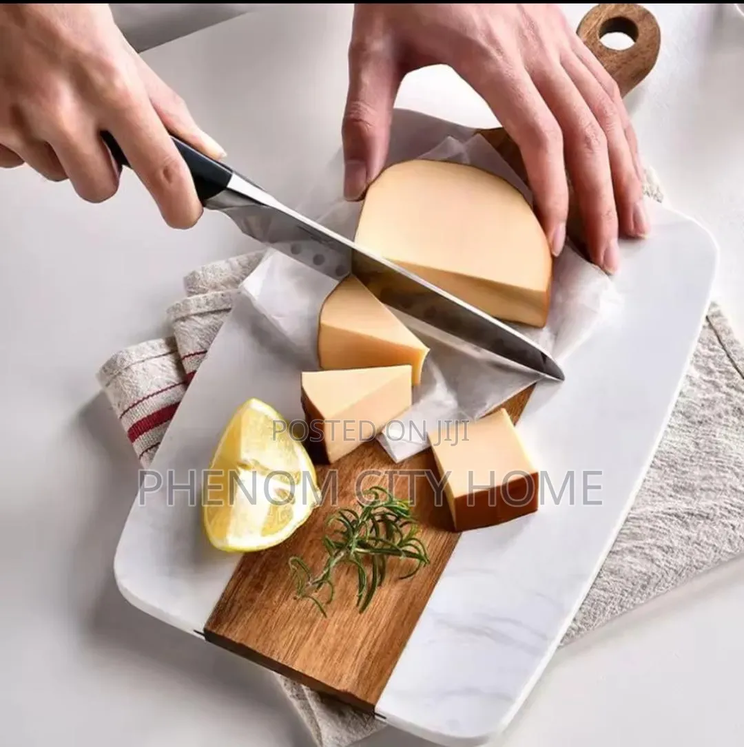Cutting/Serving Marble Acacia Board