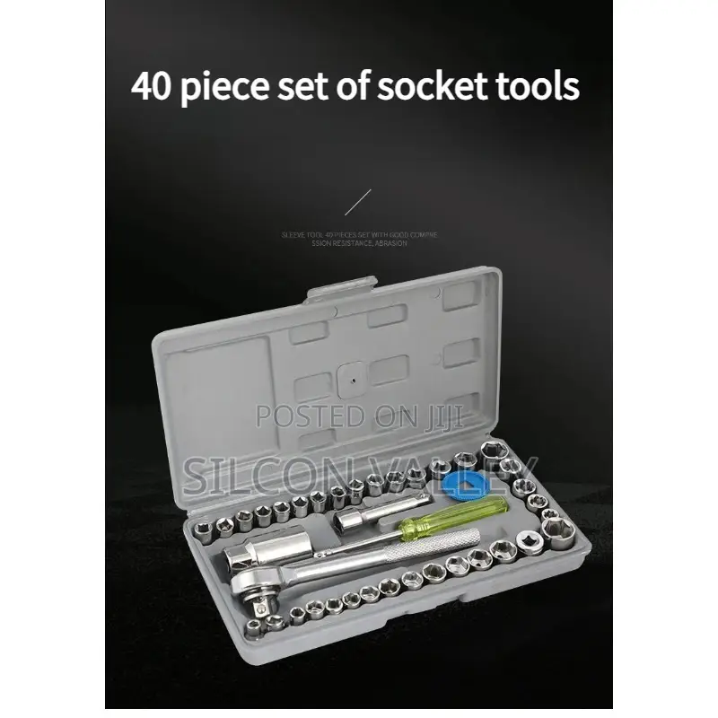 40-in-1 Socket Wrench Set High Steel Drive Ratchet Socket Tool Kit