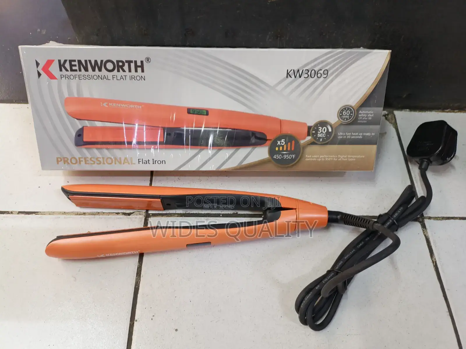 Kenworth Flat Iron Hair Straightener Professional Flat Iron Kw3069