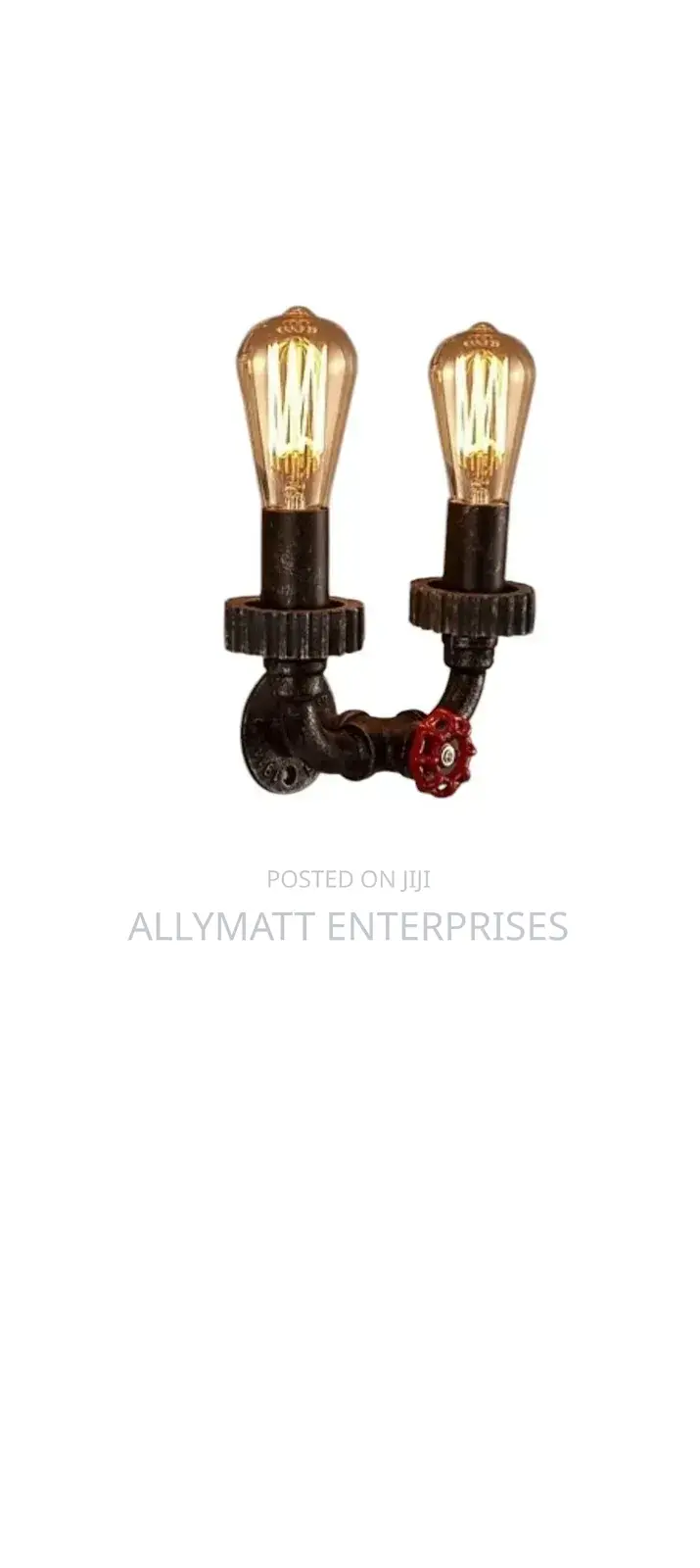 Steampunk Pipe Sconce