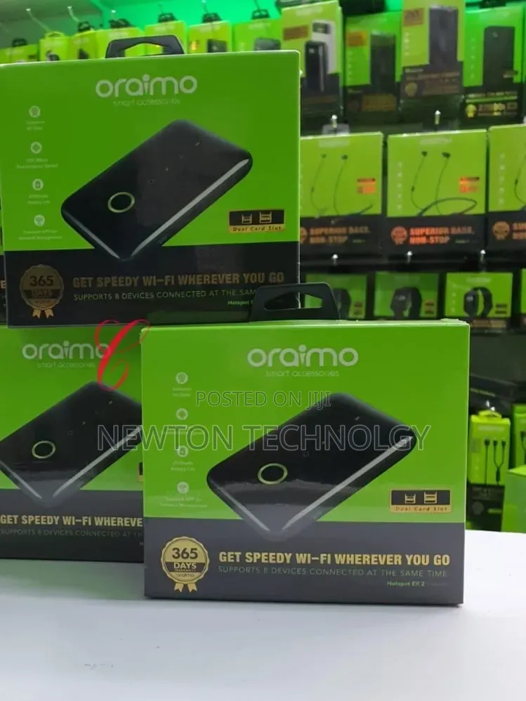 Oraimo Hotspot Elf 2 *Mifi* Om-102 4g Dual Sim Card Slots