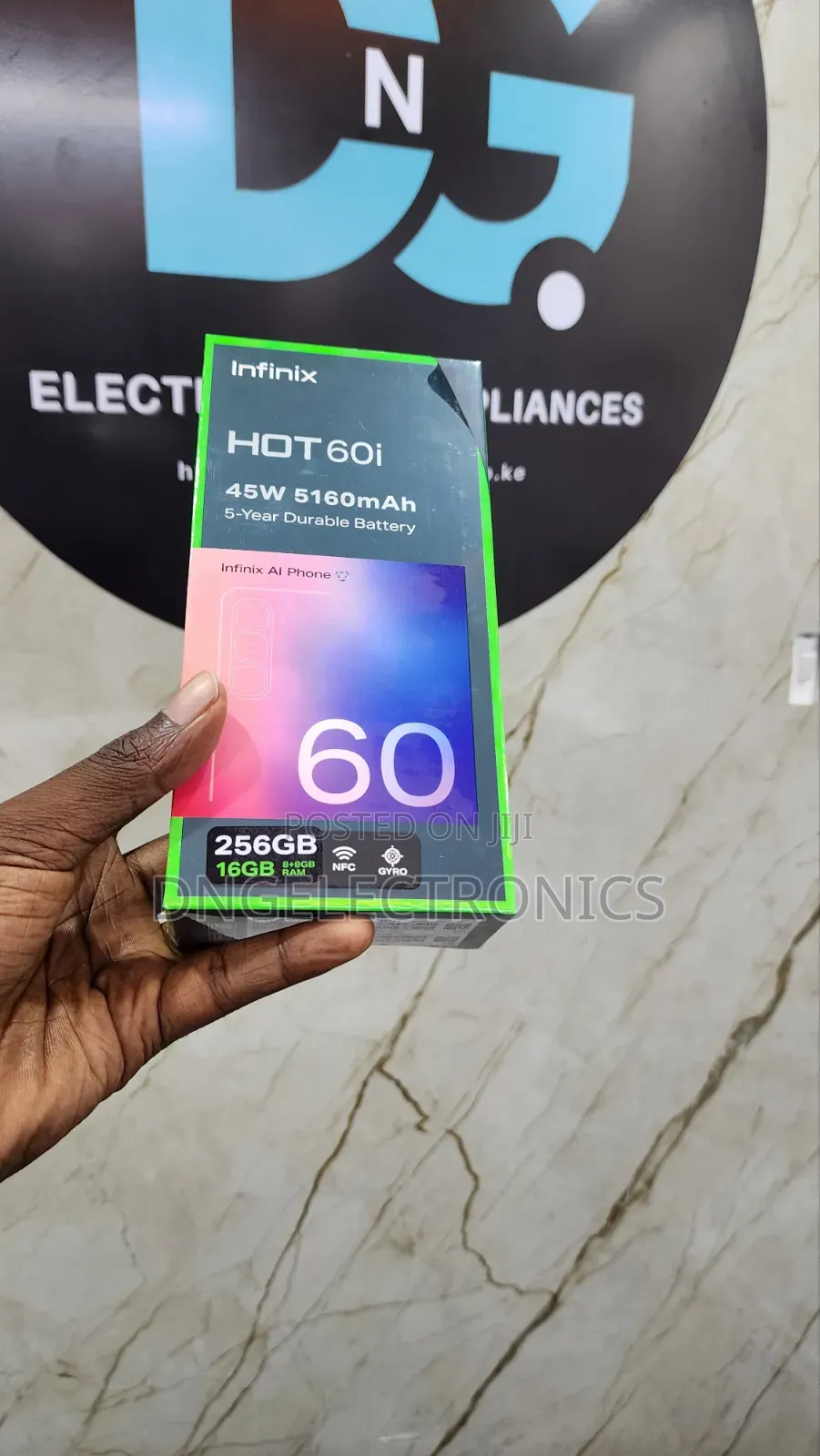 New Infinix Hot 60i 256 GB Black