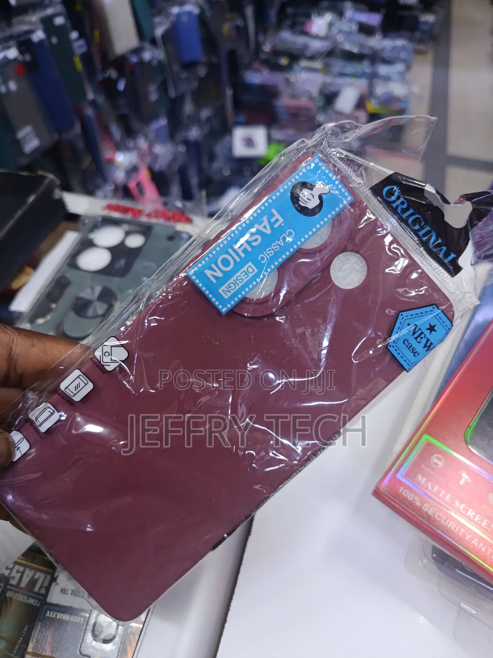 Maroon Silicone Phone Case for the Oppo Reno 13f