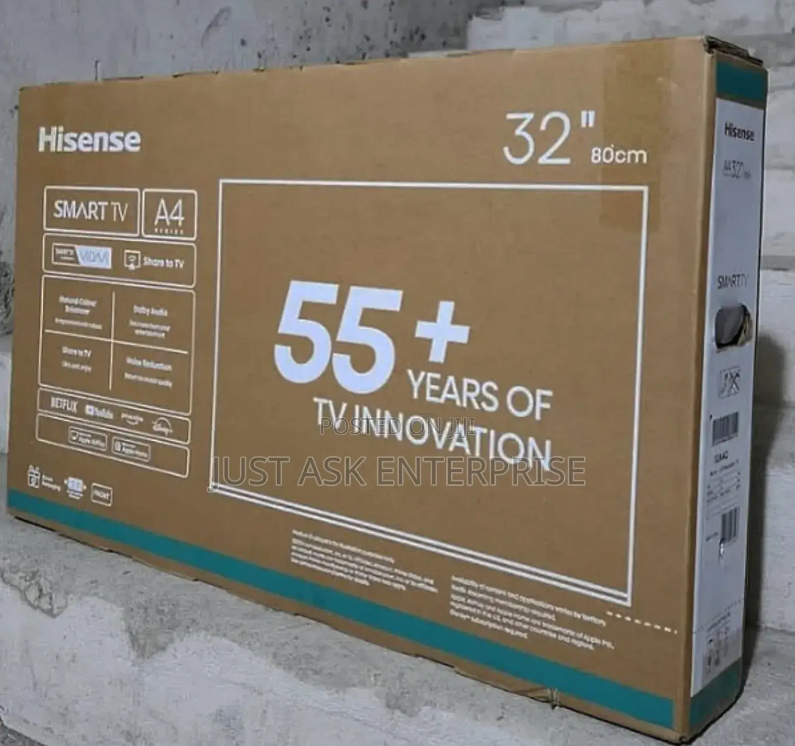 Hisense 32" Smart Vidaa Powered Frameless Tv - Qled