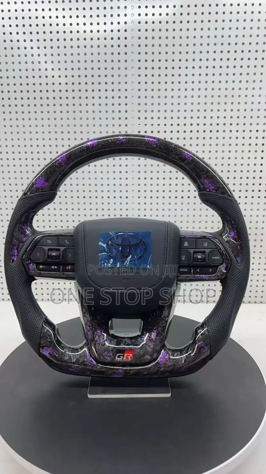 Gr Toyota Sporty Upgrad Steering Wheel,Perforated Leathercustom Finish