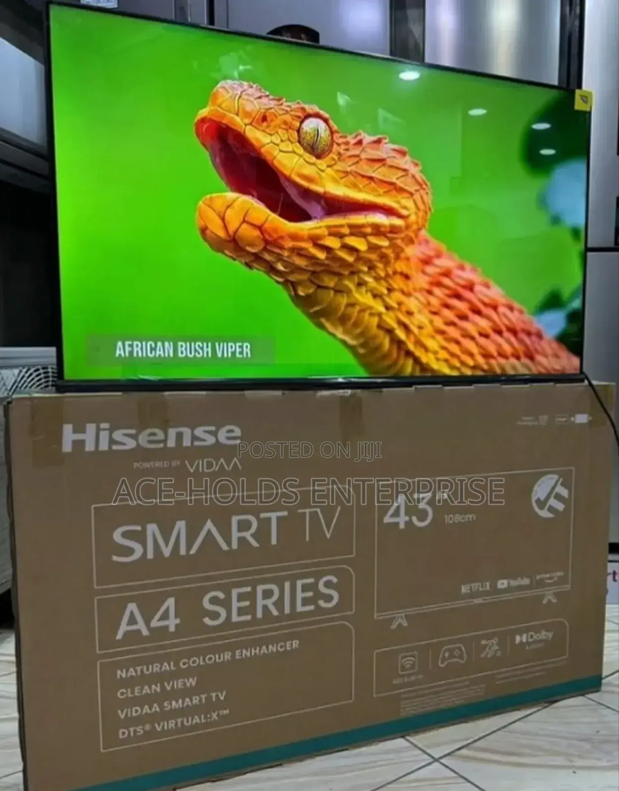 Hisense 43" A4q Smart Vidaa Os Frameless - Qled Model