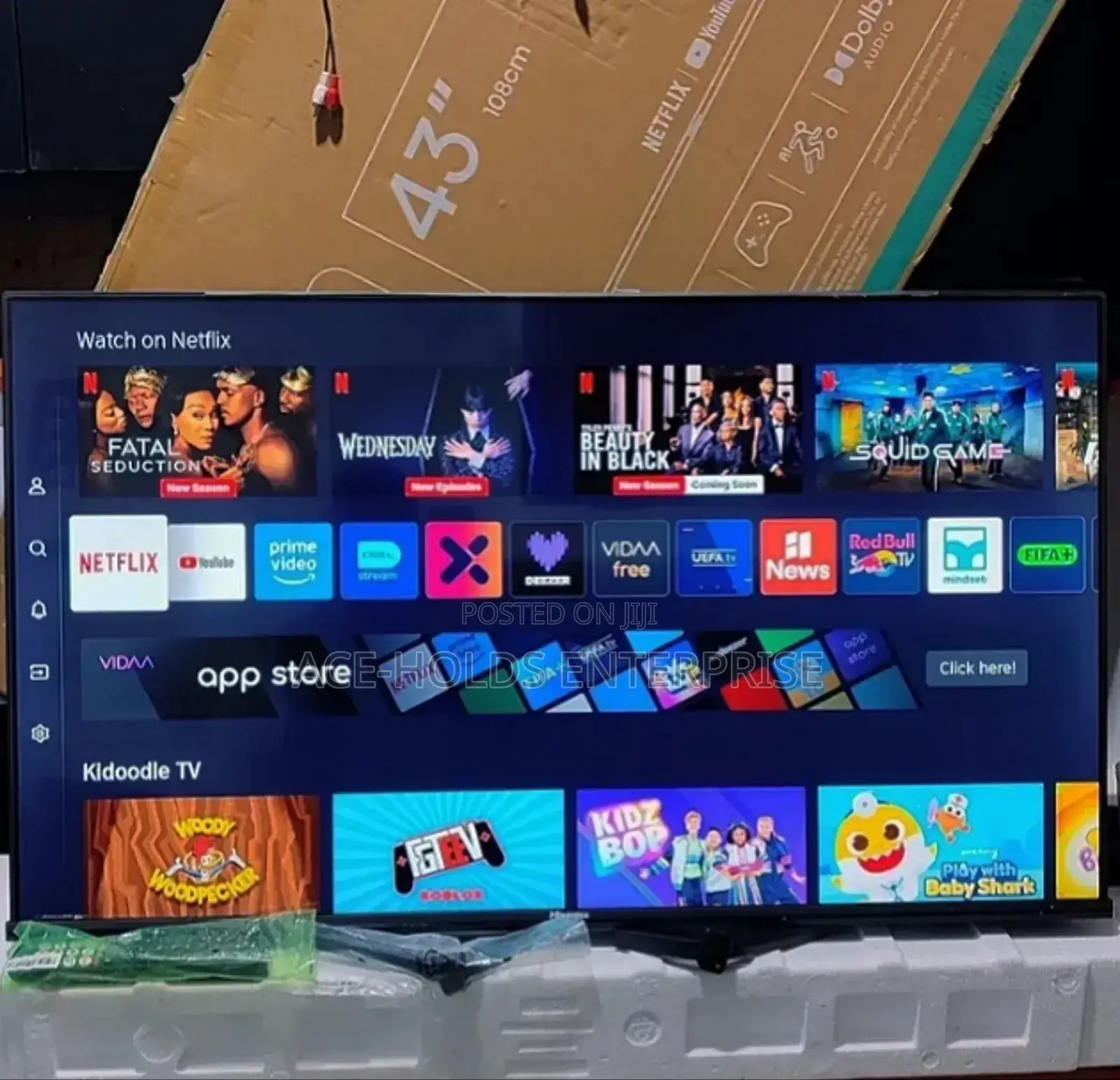 Hisense 43" A4q Smart Vidaa Os Frameless - Qled Model
