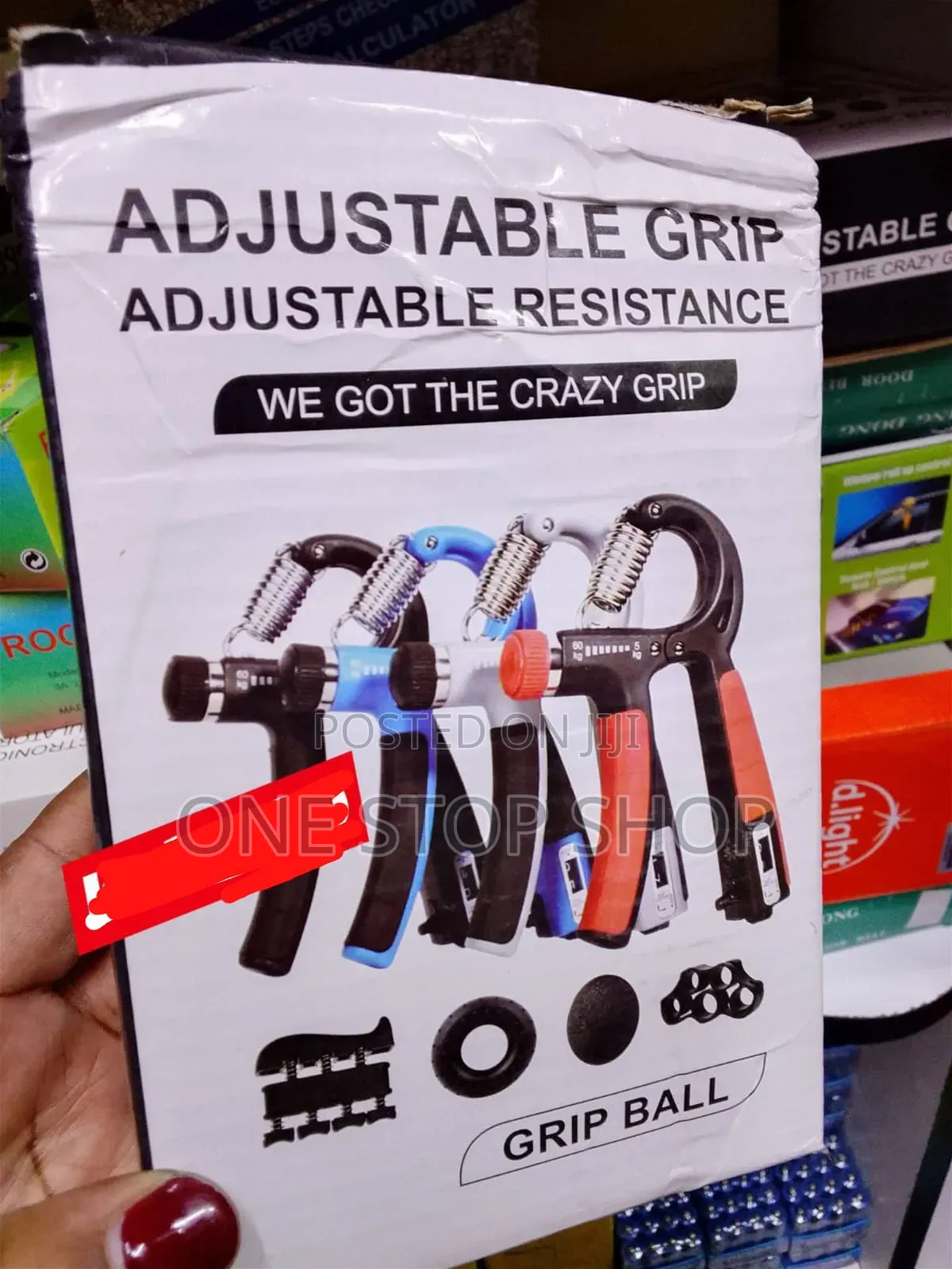 Adjustable Hand Grip Strengthener for Fitness With Grip Balls