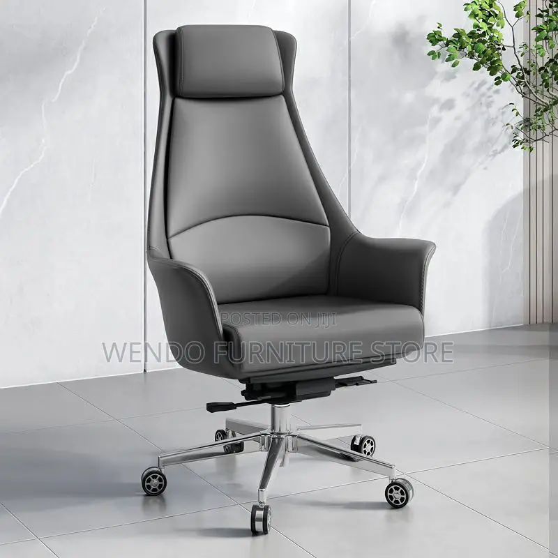 Office Chair : Mob12 Faux Leather High-back Office Chair Wit Fixed Arm