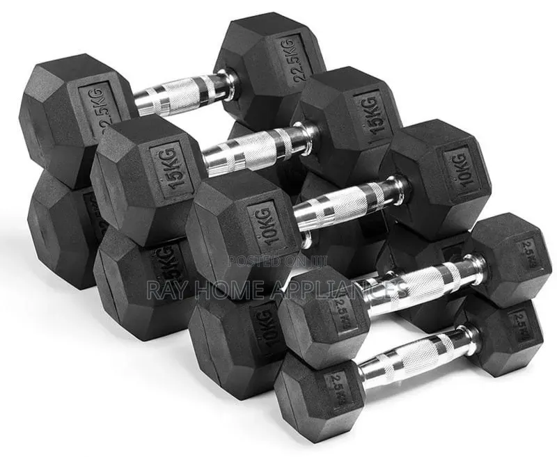 12.5kgs Hexagonal Dumbells