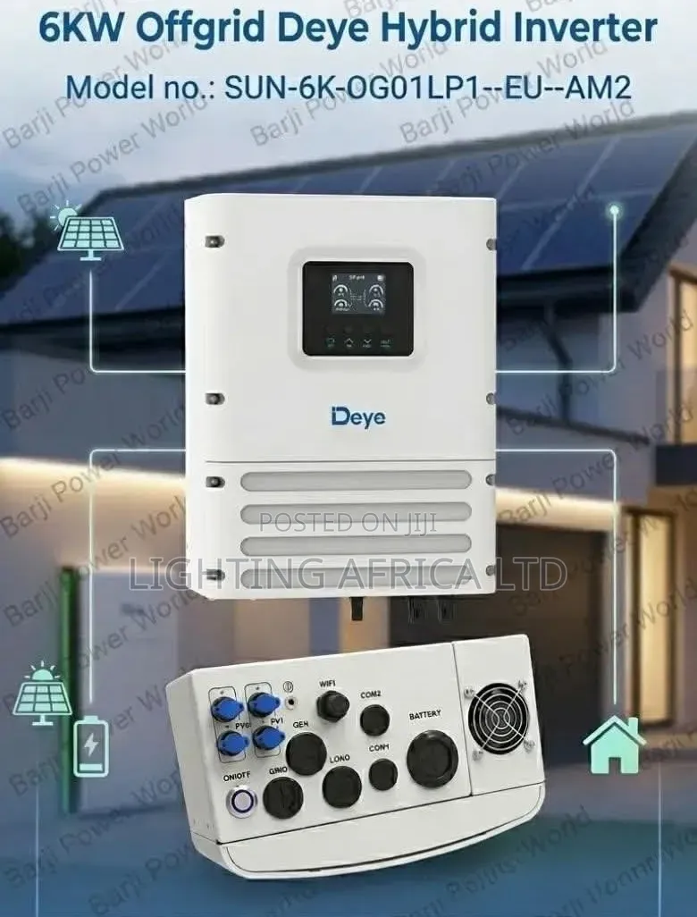 Deye 6kva - 48v Hybrid Power Inverter 500 Voc - 100a MPPT Inbuilt