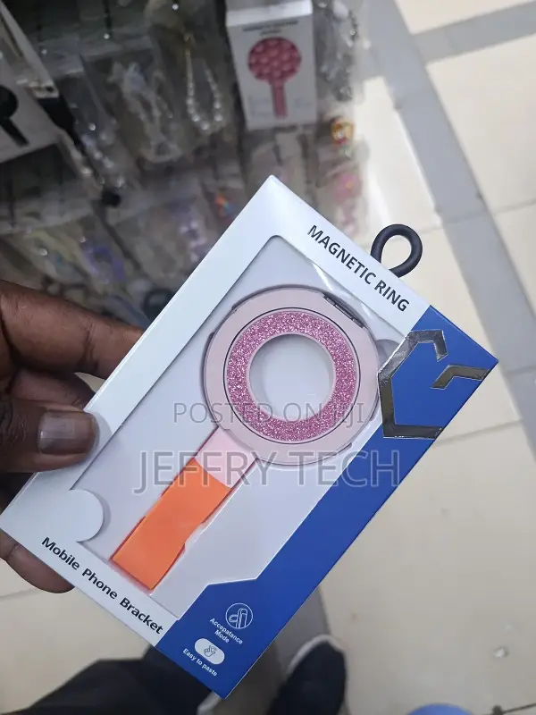 Pink and Orange Generic Magnetic Phone Ring Holder.