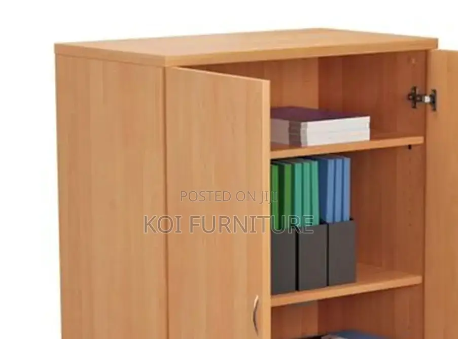Office Cabinet; Two Doors Lockable Credenza Cabinet