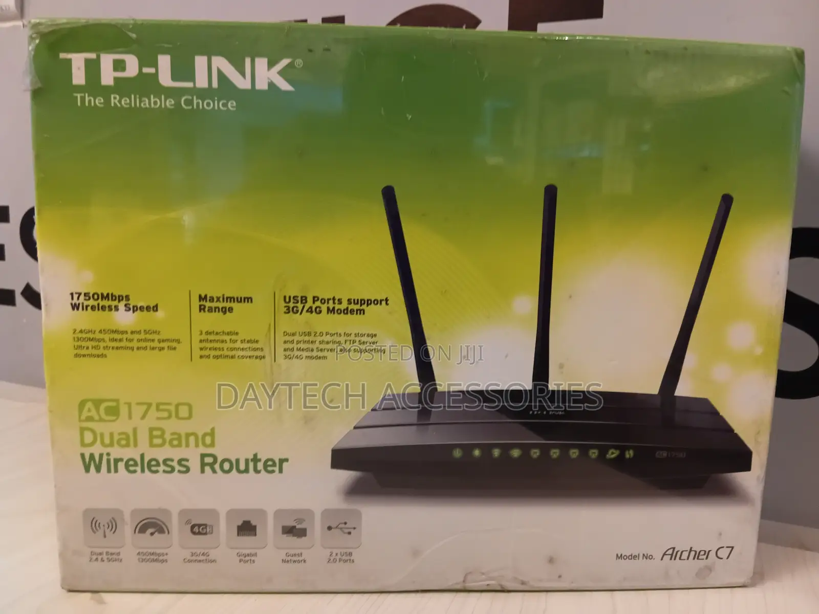Tp-Link Archer C7 Ac1750 Wireless Dual Band Gigabit Router - Black